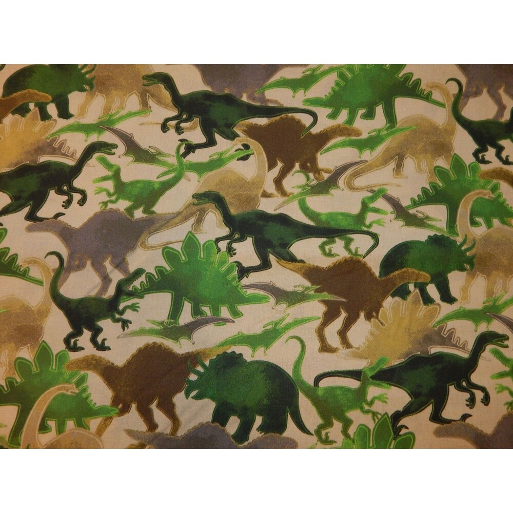 One Yard 44 inches Wide Springs Brand Dinosaur Camouflage Camo Cotton Fabric - Picture 4 of 4
